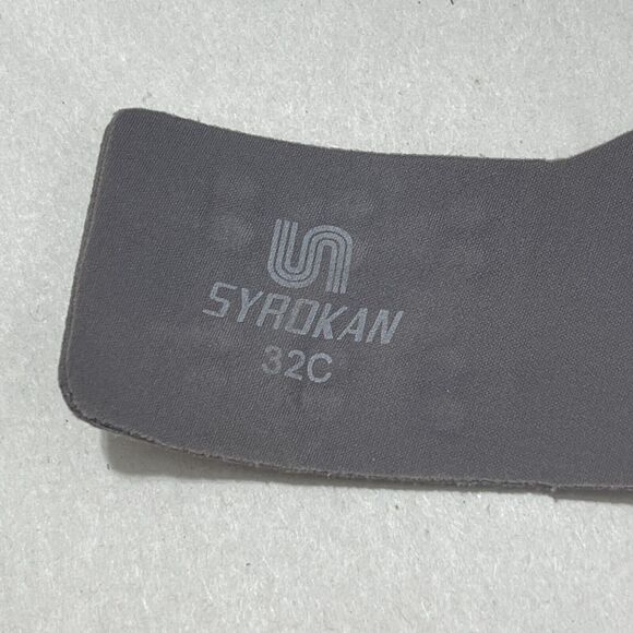 Syrokan Sports Bra Top Women 32C Full Coverage Gray Padded Activewear Athletic‎ - Picture 7 of 9